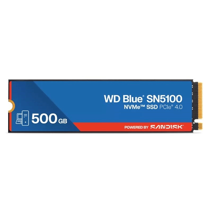 WD Blue SN5100 SSD 500GB NVMe Gen4 6600MB-s 1