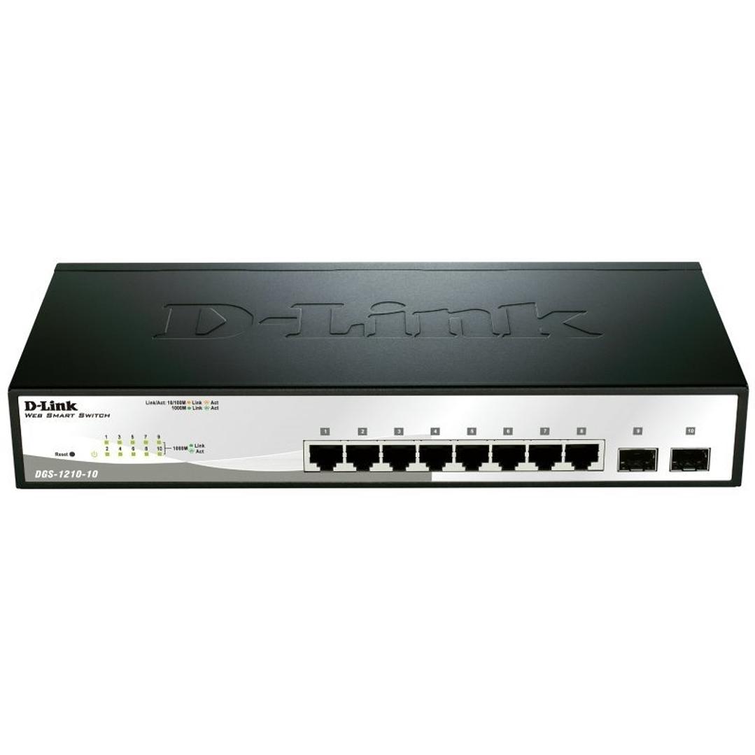 D-Link DGS-1210-10/E Switch 8xGB 2xSFP 1