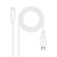 Nanocable Cable USB 3.1 Gen2 USB-C/A 1 M Blanco - Miniatura 1