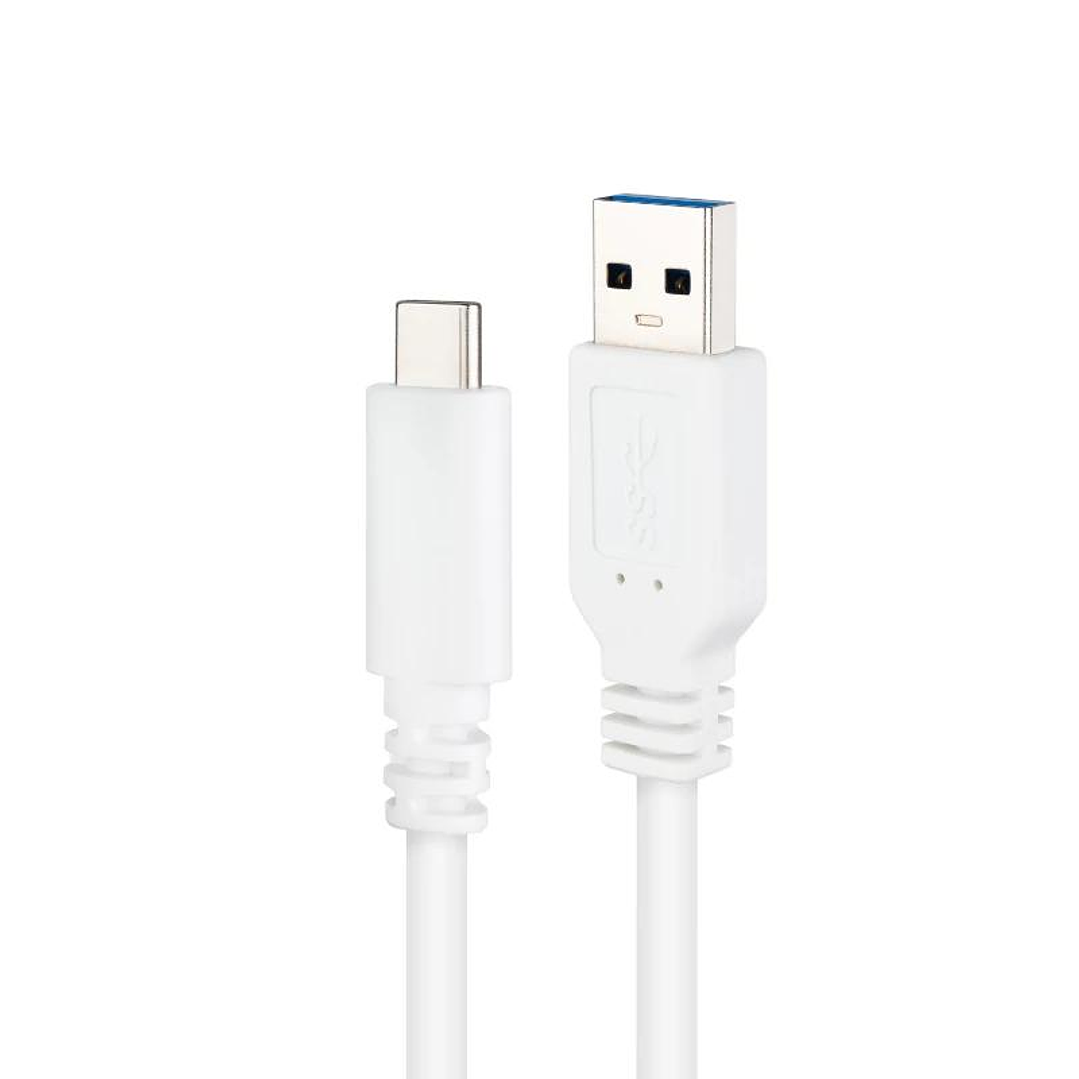 Nanocable Cable USB 3.1 Gen2 USB-C/A 1 M Blanco 4