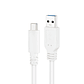Nanocable Cable USB 3.1 Gen2 USB-C/A 1 M Blanco - Miniatura 4