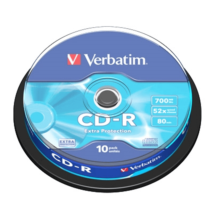 Verbatim CD-R 700MB 52x Tarrina 10Uds 1