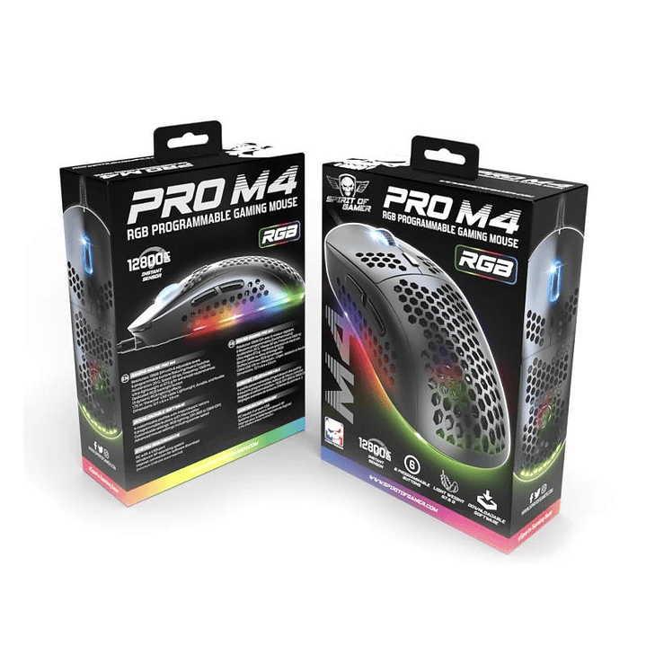 Spirit of Gamer Ratón Pro M4 Black 4