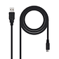 Nanocable Cable USB 2.0 A/M Micro USB B/M 0,8 M - Miniatura 1