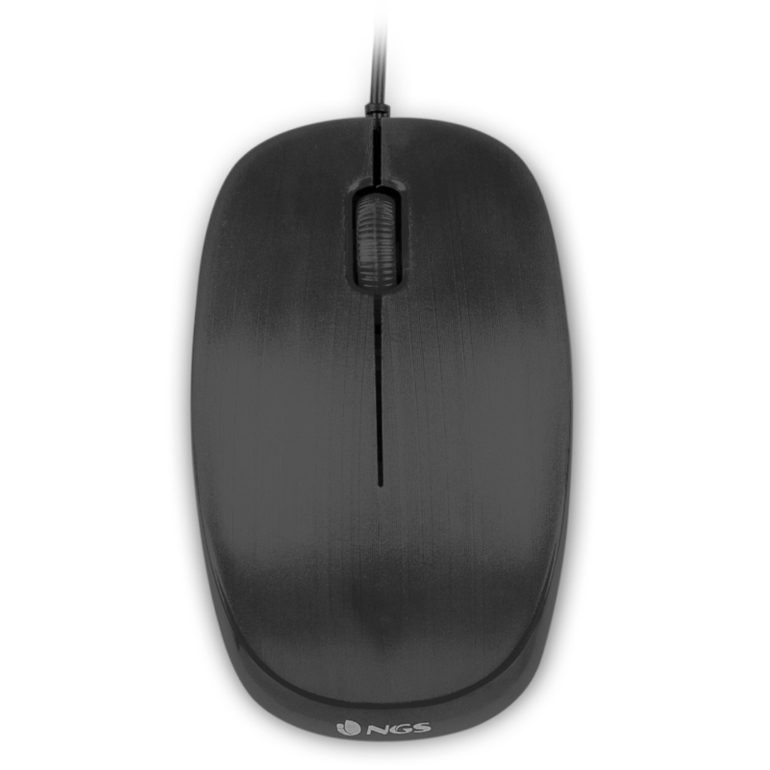 NGS Raton óptico Flame 1000 Dpi Negro 1