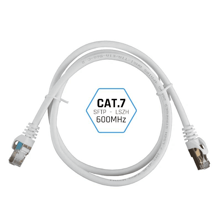 iggual Latiguillo CAT7 SFTP LSZH 10 metros blanco 2