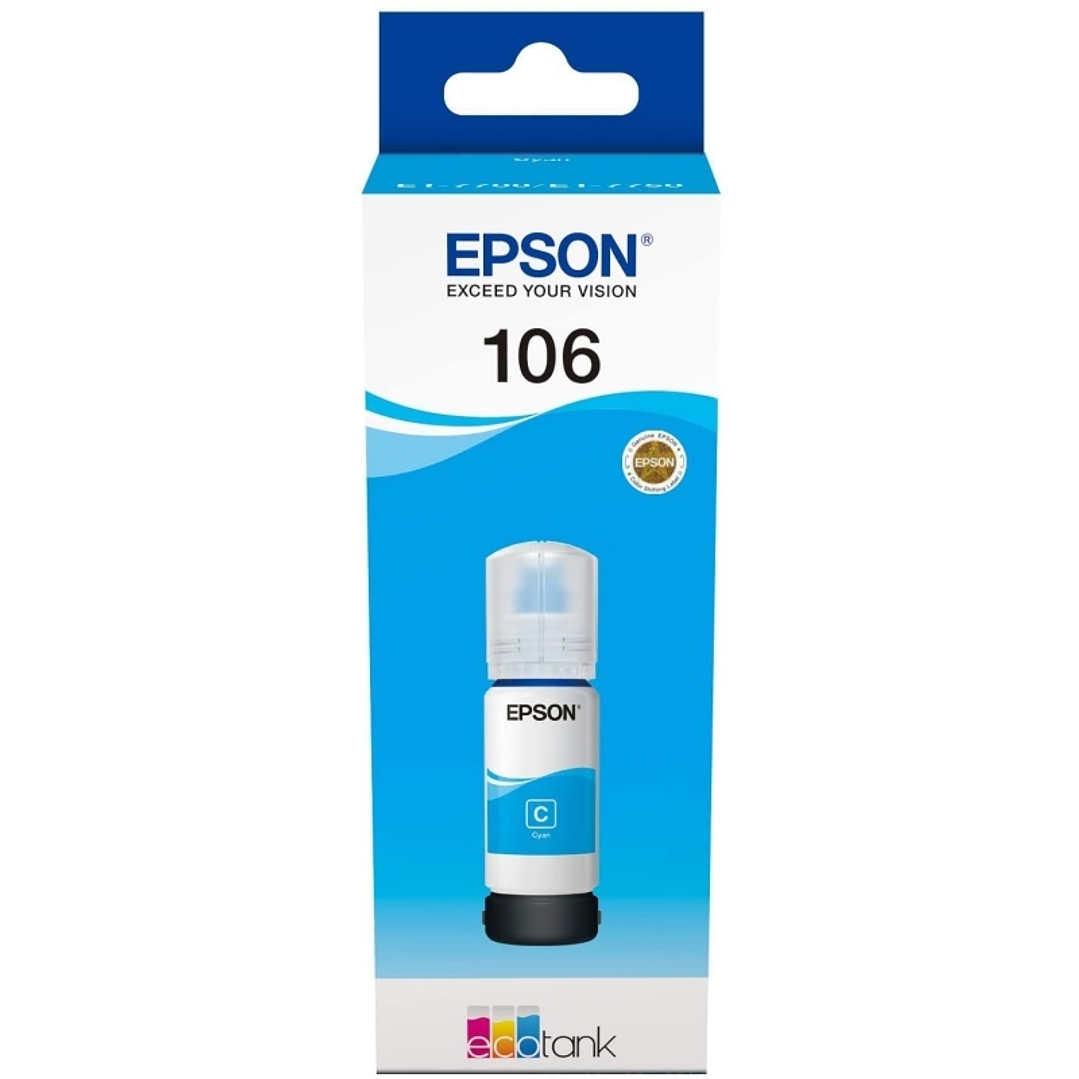 Epson Botella Tinta Ecotank 106 Cyan 1