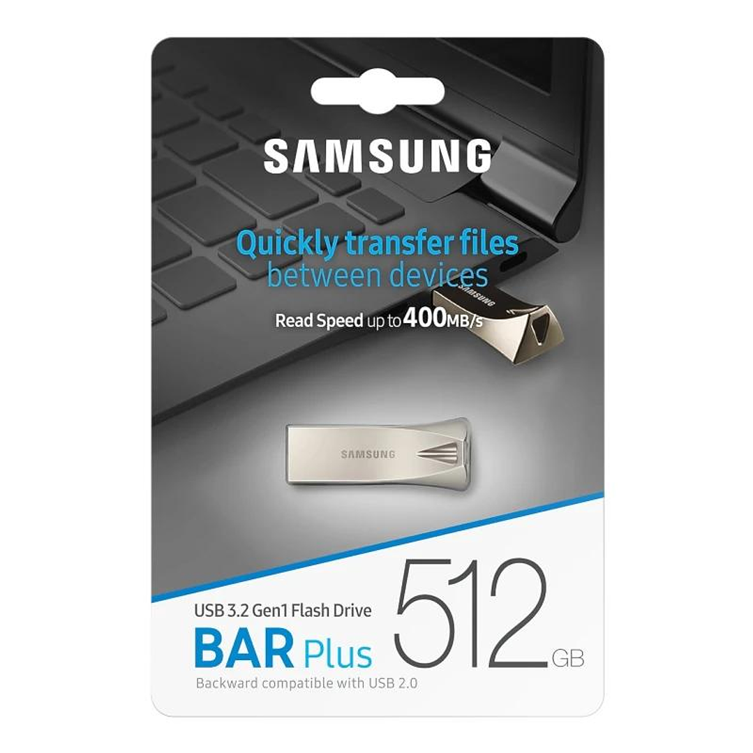 Samsung Bar Plus 512GB USB 3.1 Champaign Silver 4