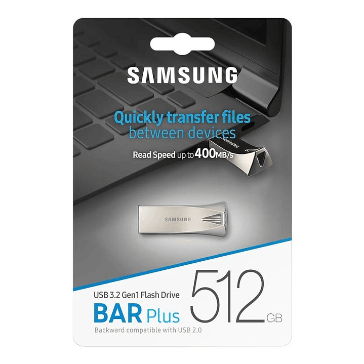 Samsung Bar Plus 512GB USB 3.1 Champaign Silver 4
