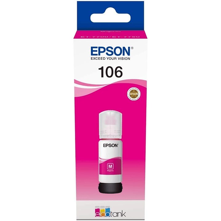 Epson Botella Tinta Ecotank 106 Magenta 1