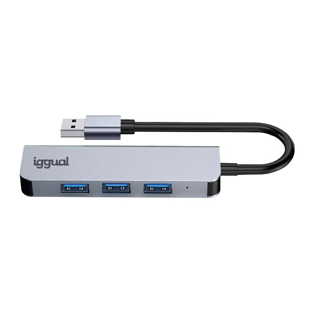 iggual Hub USB-A 3.0 x 4 puertos USB-A 3.0 4