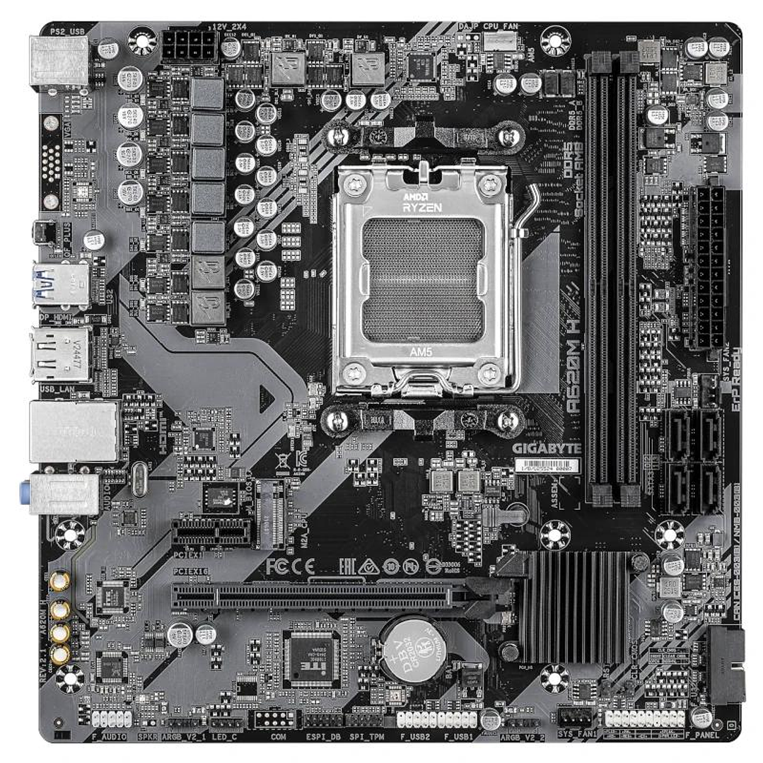Gigabyte Placa Base A620M H mATX AM5 2
