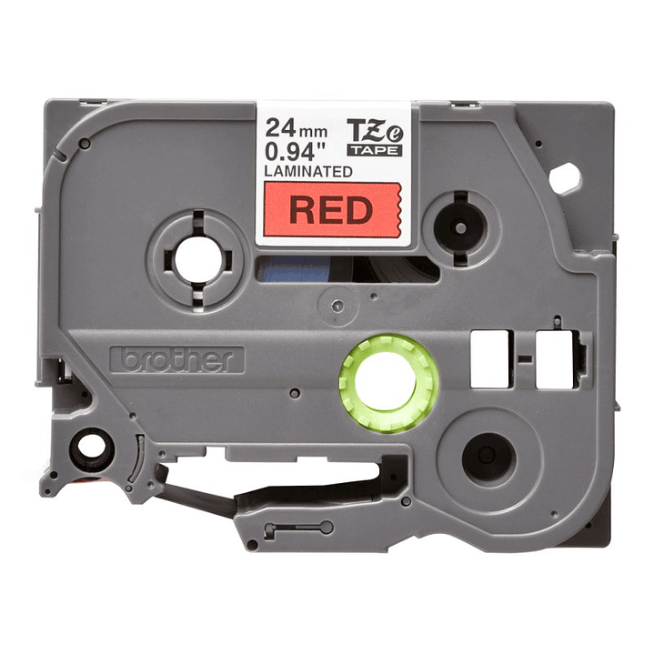 Brother TZe451 cinta laminada 24mm Negro/Rojo 8m 2