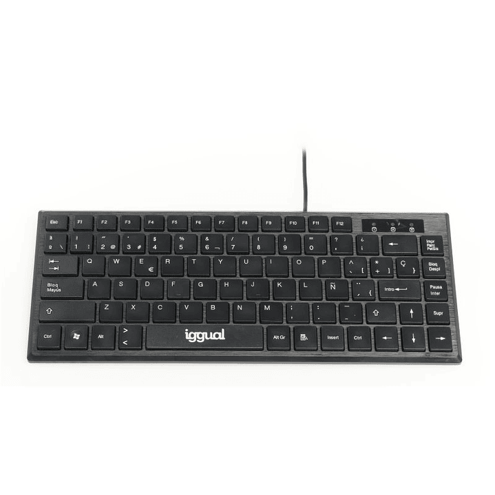iggual Teclado USB compacto TKL Slim TKL-USB negro 1
