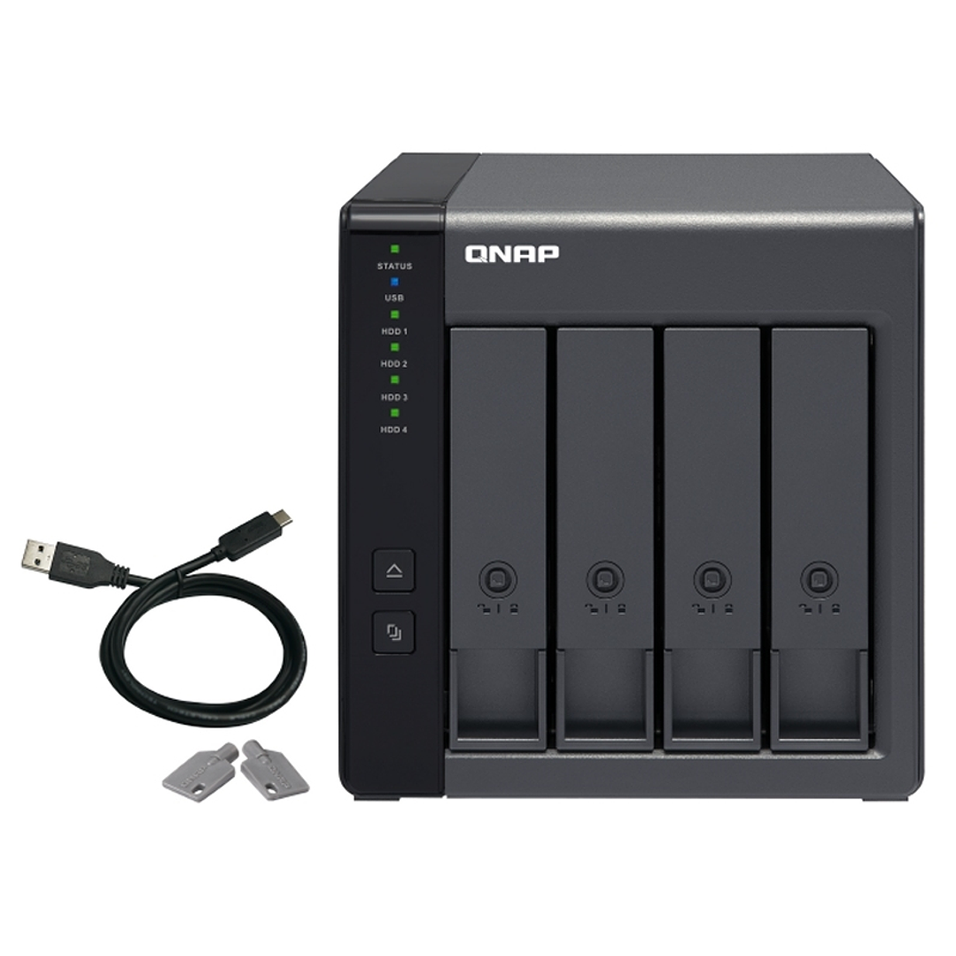 QNAP TR-004 Raid Expansion 4XHDD-Bay 1xUSB-C 3.2 1