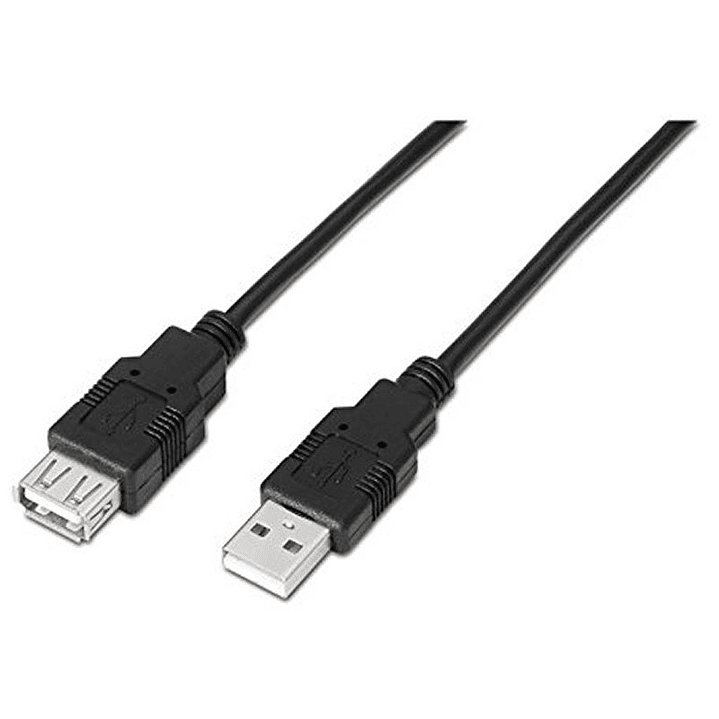 Nanocable Cable USB 2.0 Tipo-A M/H P Negro 1,8 m 1