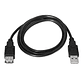 Nanocable Cable USB 2.0 Tipo-A M/H P Negro 1,8 m - Miniatura 2