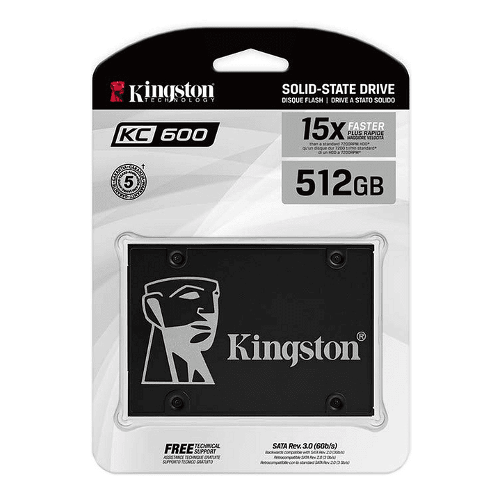 Kingston SKC600/512G SSD NAND TLC 3D 2.5