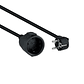 Nanocable Cable Alim. Alargador schuko negro 5 M - Miniatura 1