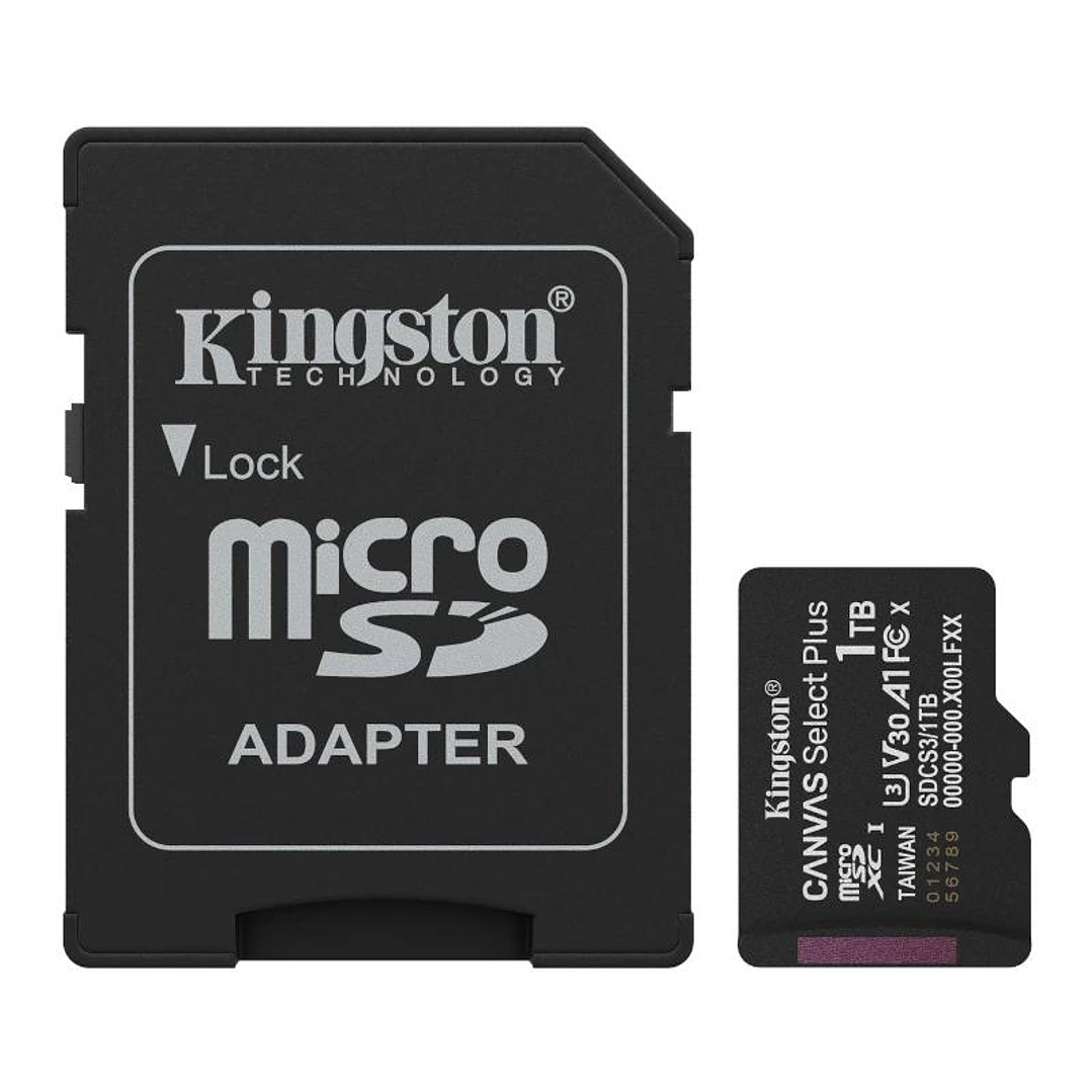 Kingston SDCS3/1TB microSD XC Gen3 150MB/s 1 1