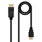 Nanocable Cable Conversor DP a HDMI 2 M Negro - Miniatura 3