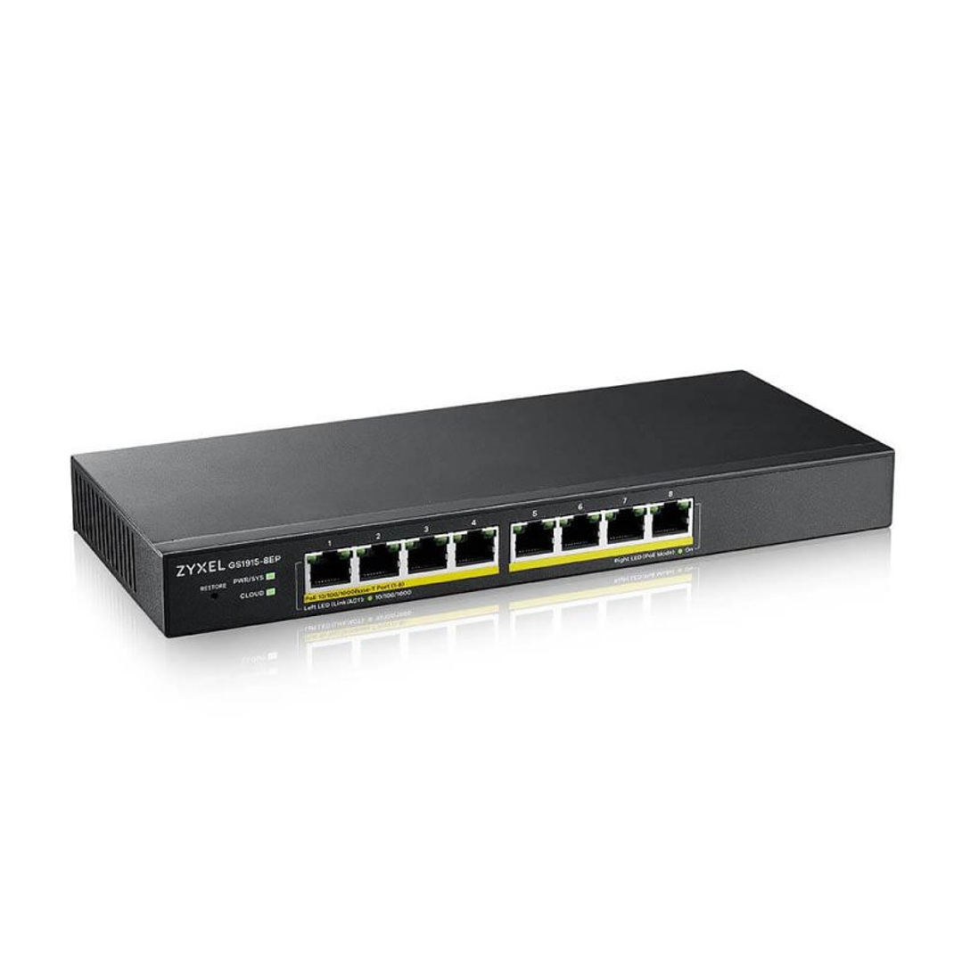 ZyXEL GS1915-8EP Smart Switch 8xGbE PoE 60W Nebula 3