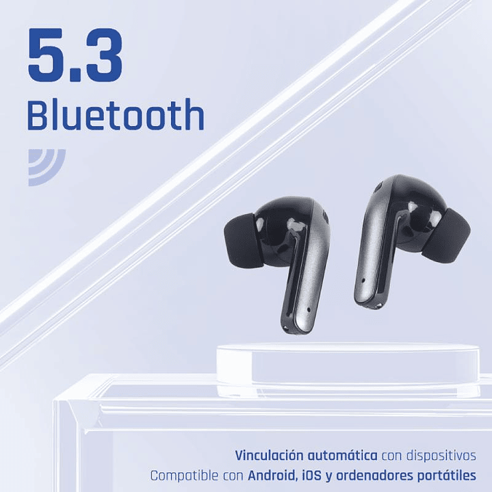 iggual Auriculares inalámbricos TWS Bluetooth negr 2