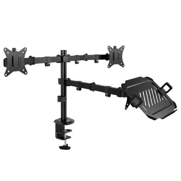 Tooq DB1202TN-B Soporte mesa 2 pantallas+ portatil 1