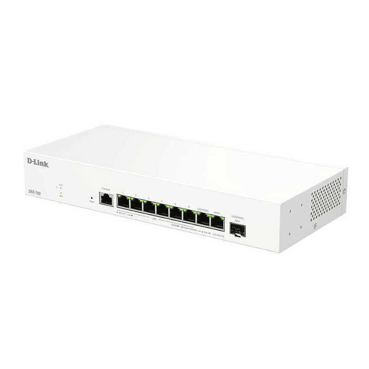 D-Link DBR-700 Router 7x2.5G 1X2.5 WAN 1x2.5 SFP 3