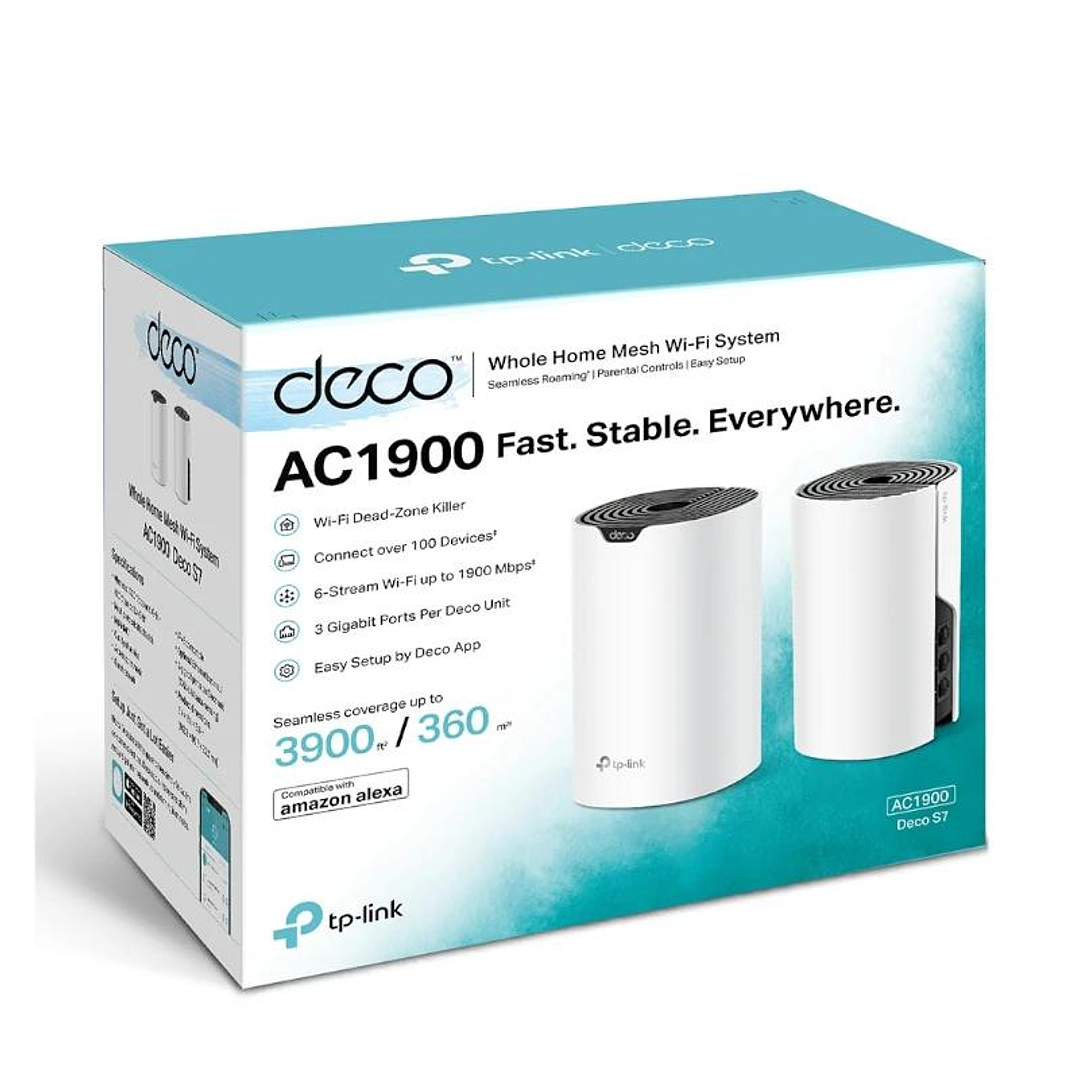 TP-Link Deco S7(2-Pack) AP AC1900 WiFi Mesh 3