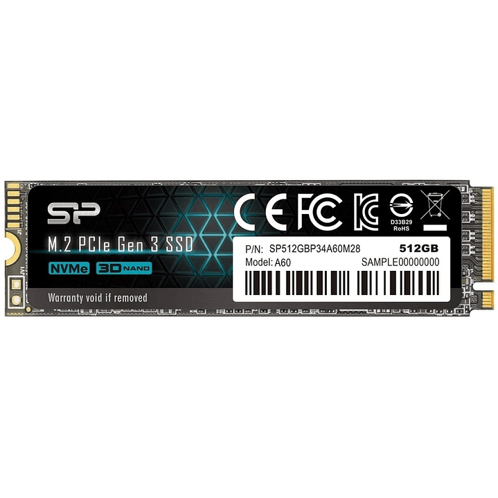 SP P34A60 512GB SSD M.2 PCIe Gen3x4 Nvme 1