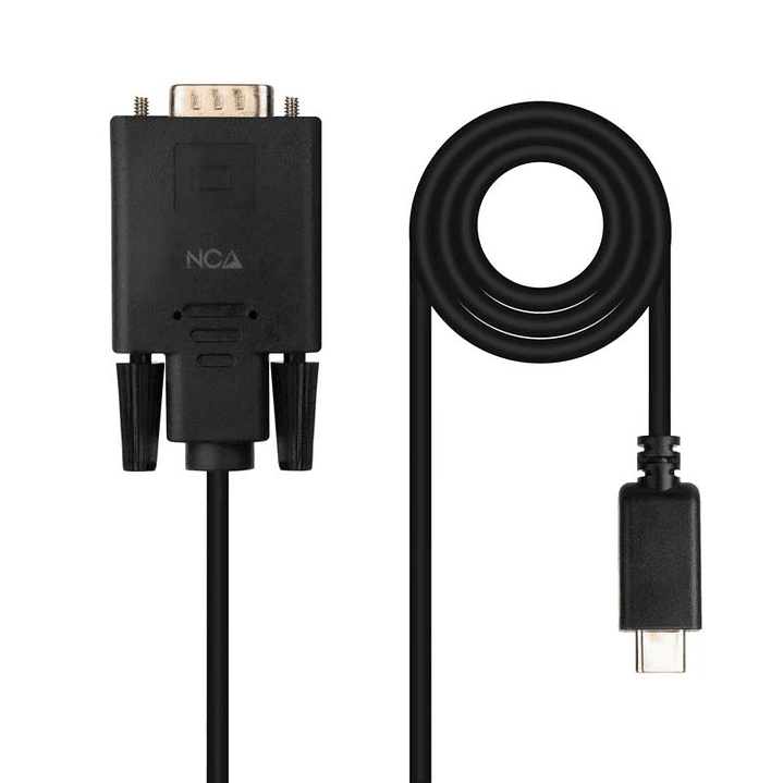 Nanocable Cable Conversor USB-C/M a VGA/M 1,8 M 1