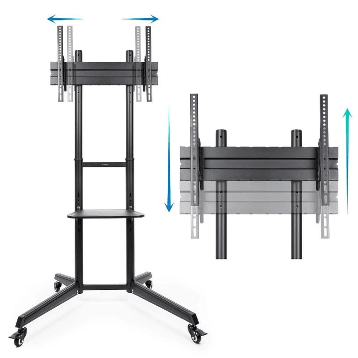 Tooq FS1170M-B Soporte suelo ruedas Ramsés 37