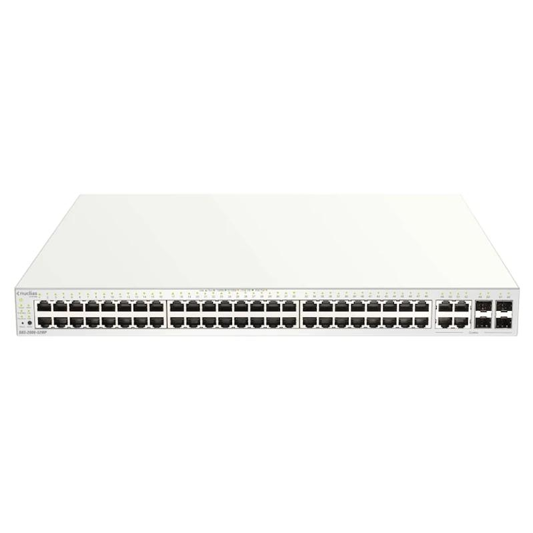 D-Link DBS-2000-52MP/E 52xGb PoE+ Switch 4xC 370W 1
