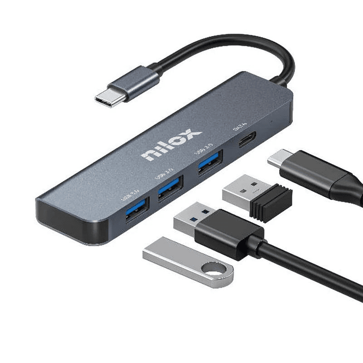 Nilox Hub USB C 3XUSB 3.0 1XUSBC 1