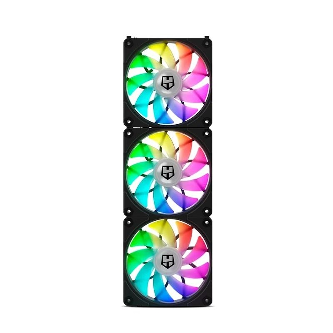 NOX HUMMER EASYLINK | ARGB FANS KIT NEGROS 1