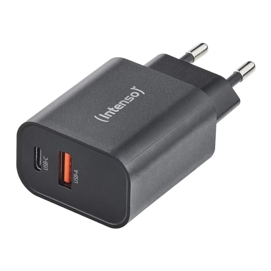 Intenso | Cargador pared GaN W30C² USB-C Negro 1