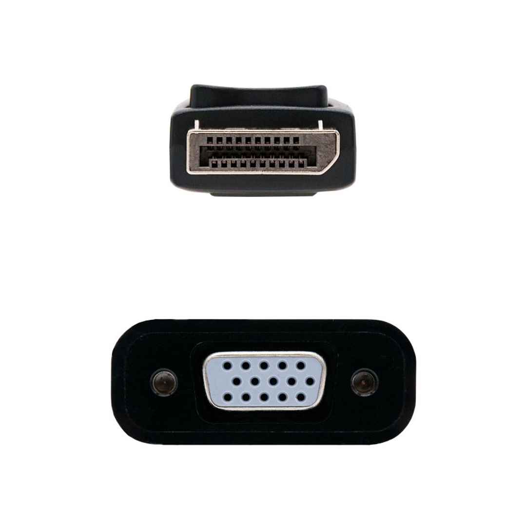 Nanocable Conversor DP a SVGA DP/M-SVGA/H 15 cm 2