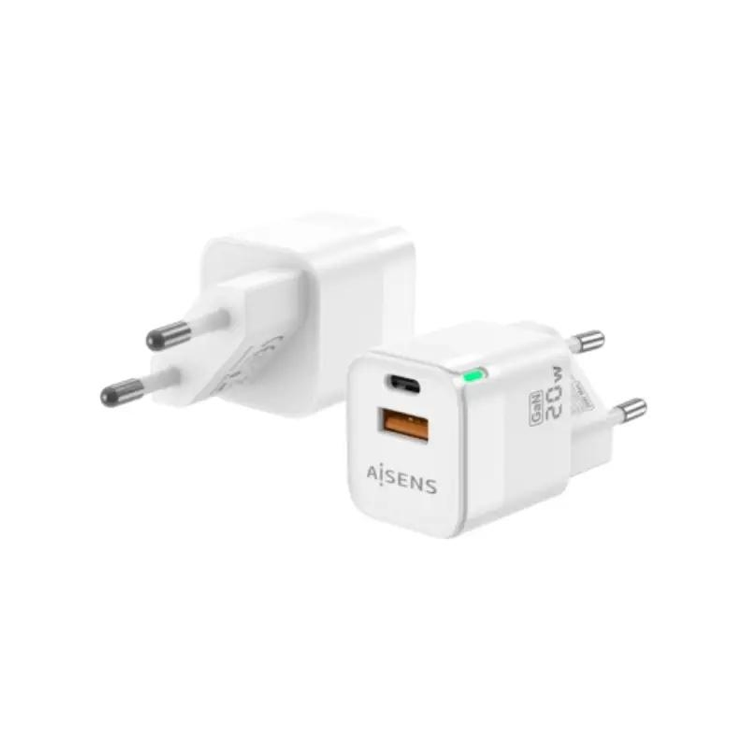 Aisens Cargador GaN 20W 1xUSB-C PD3.0 Blanco 1