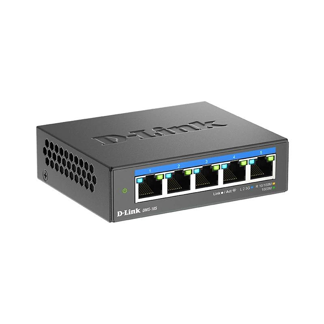 D-Link DMS-105 5x2.5MGb Unmanaged Switch 2