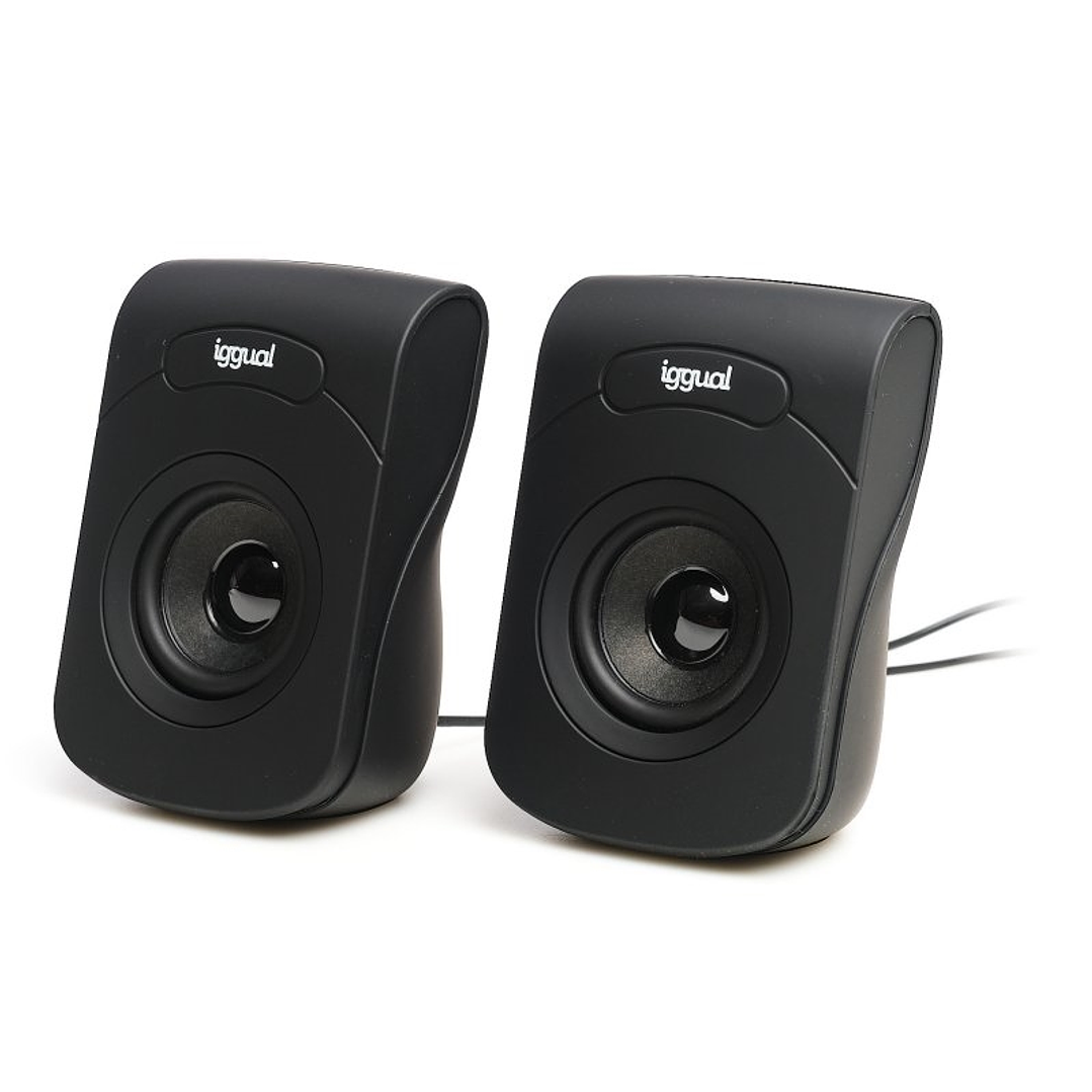 iggual Altavoces 2.0 6W mini-jack + USB 1