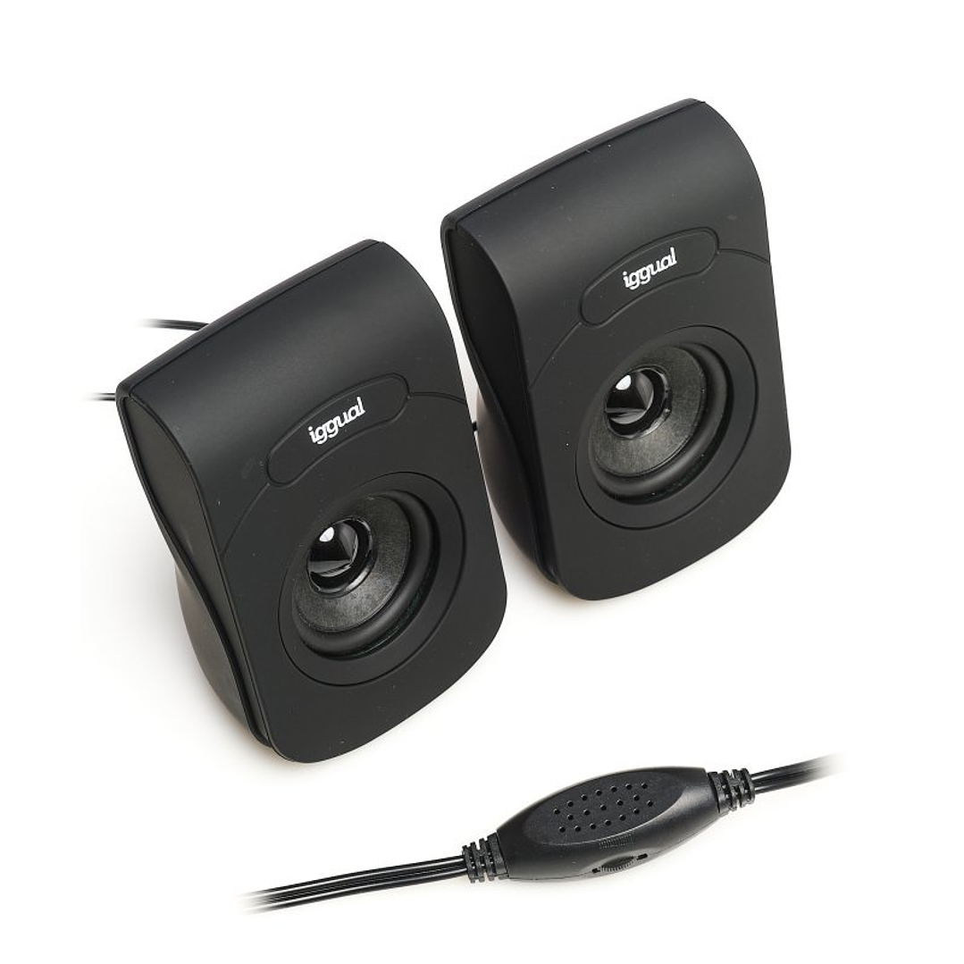 iggual Altavoces 2.0 6W mini-jack + USB 4