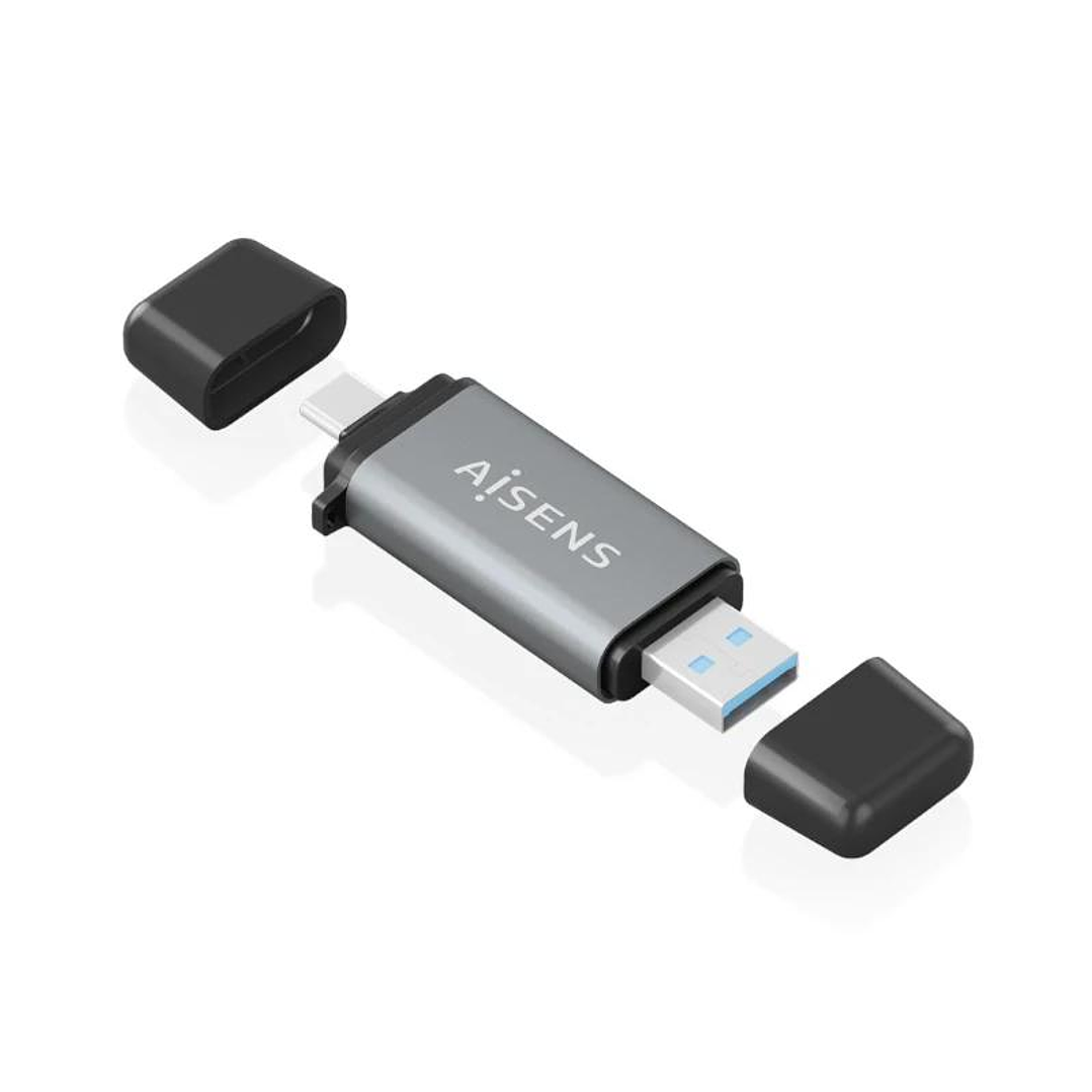 Aisens Lector Tar SD MSD MMC RS-MMC MMCM USBA USBC 2