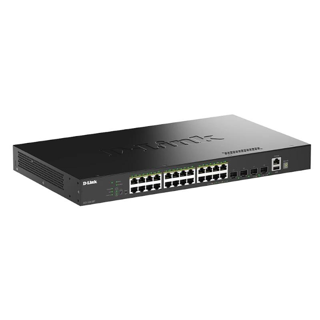 D-Link DGS-1530-28P/E Switch 24xGB PoE 4xSFP+ 370W 2