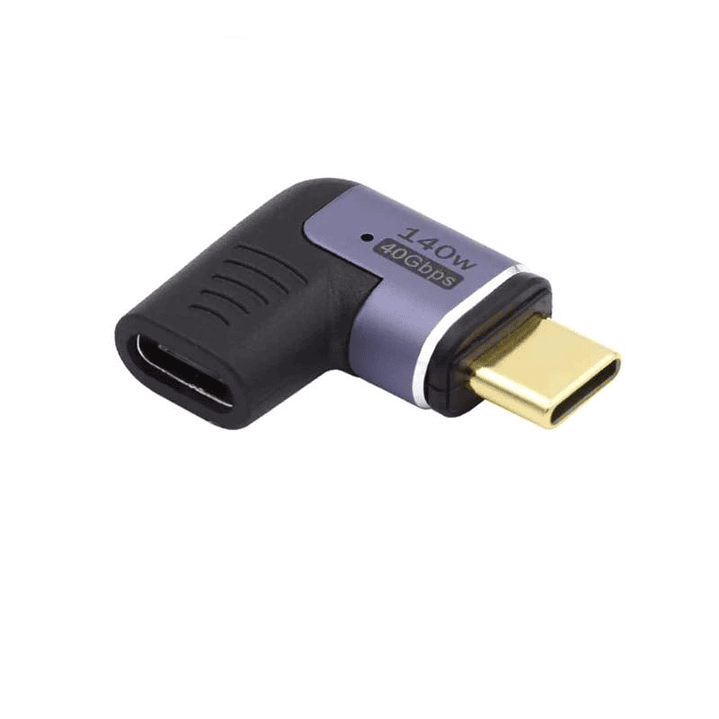 EWENT Adaptador Magnético USB-C  90ºUSB4 PD 140w 1