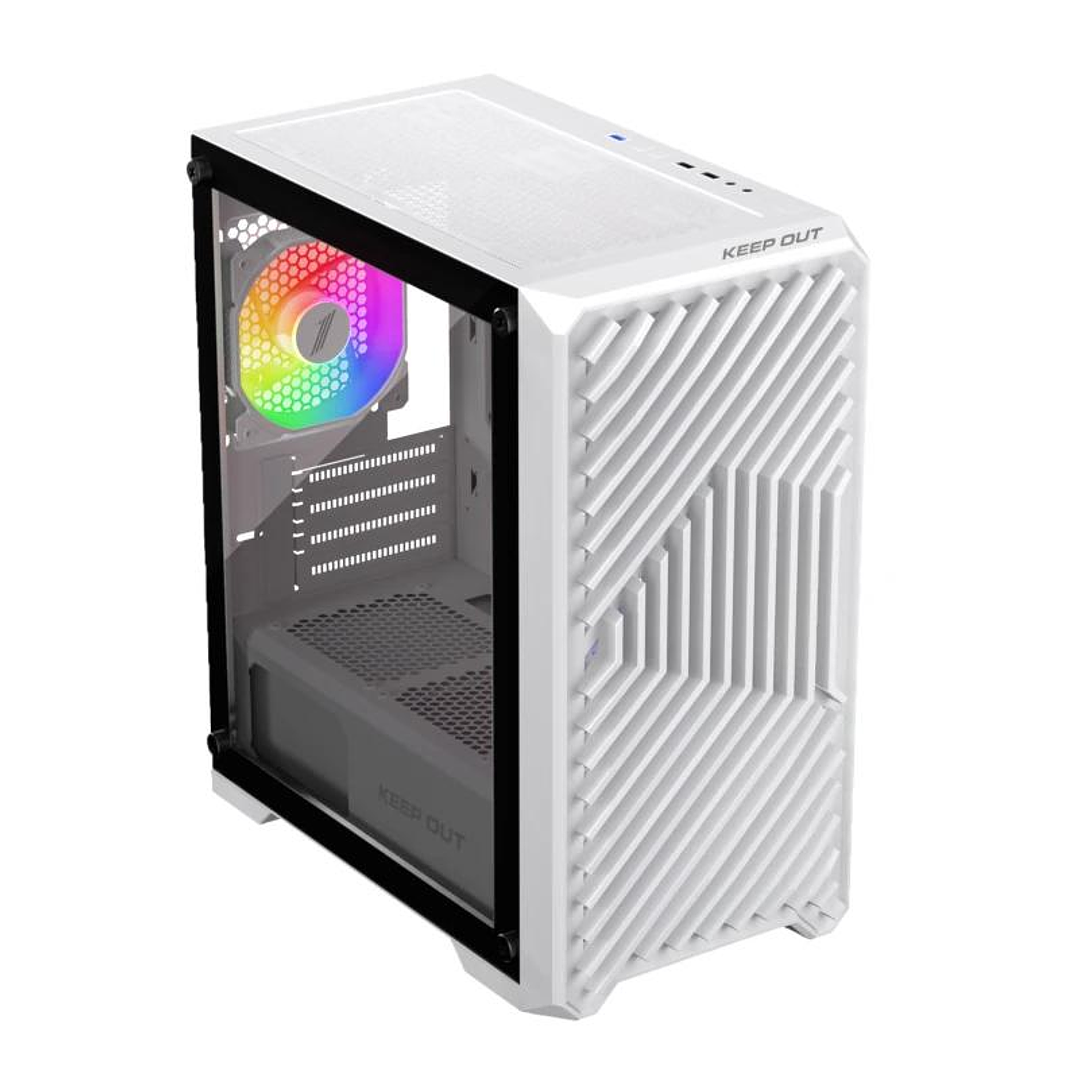 Keep Out Caja M-Atx XC-220W 4FANS Usb3.0 White 2