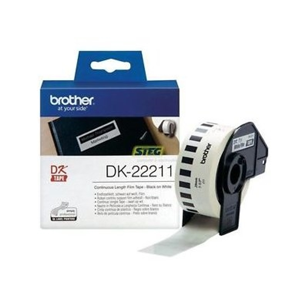 Brother Cinta de película plástica (blanca) 29mm 1