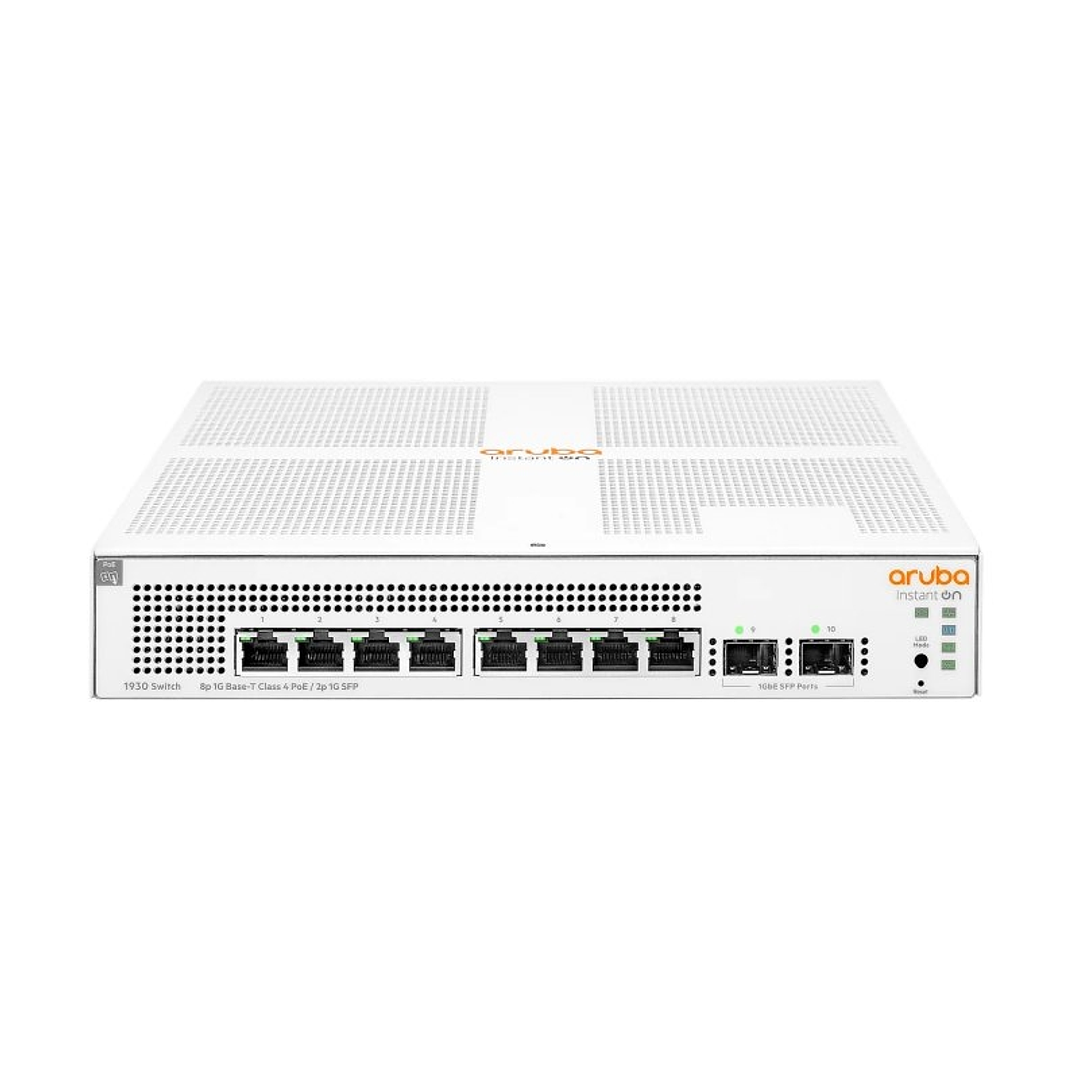HPE NW IOn 1930 8xGbE PoE 2SFP 124W Switch 1