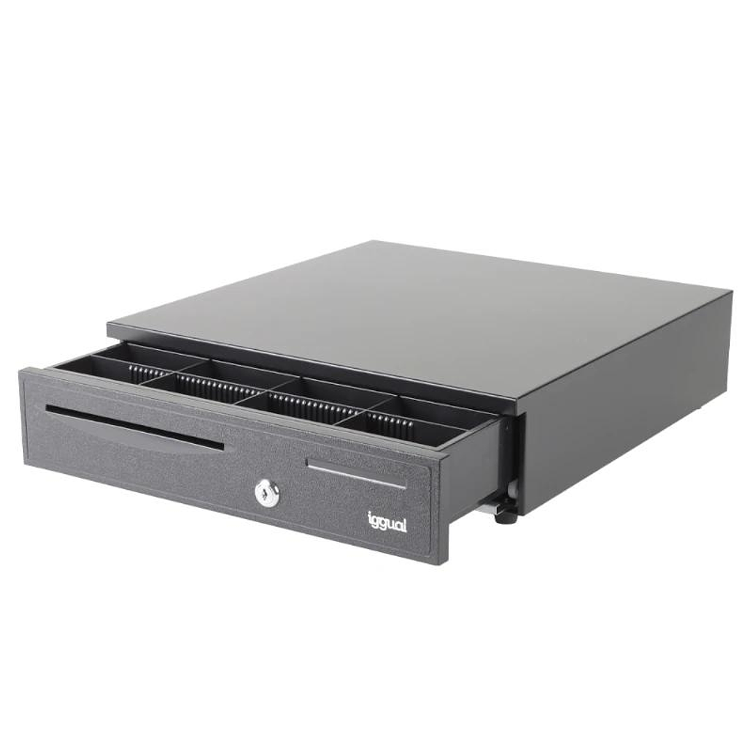 iggual Cajón portamonedas IRON-20 42cm 4+8 negro 1