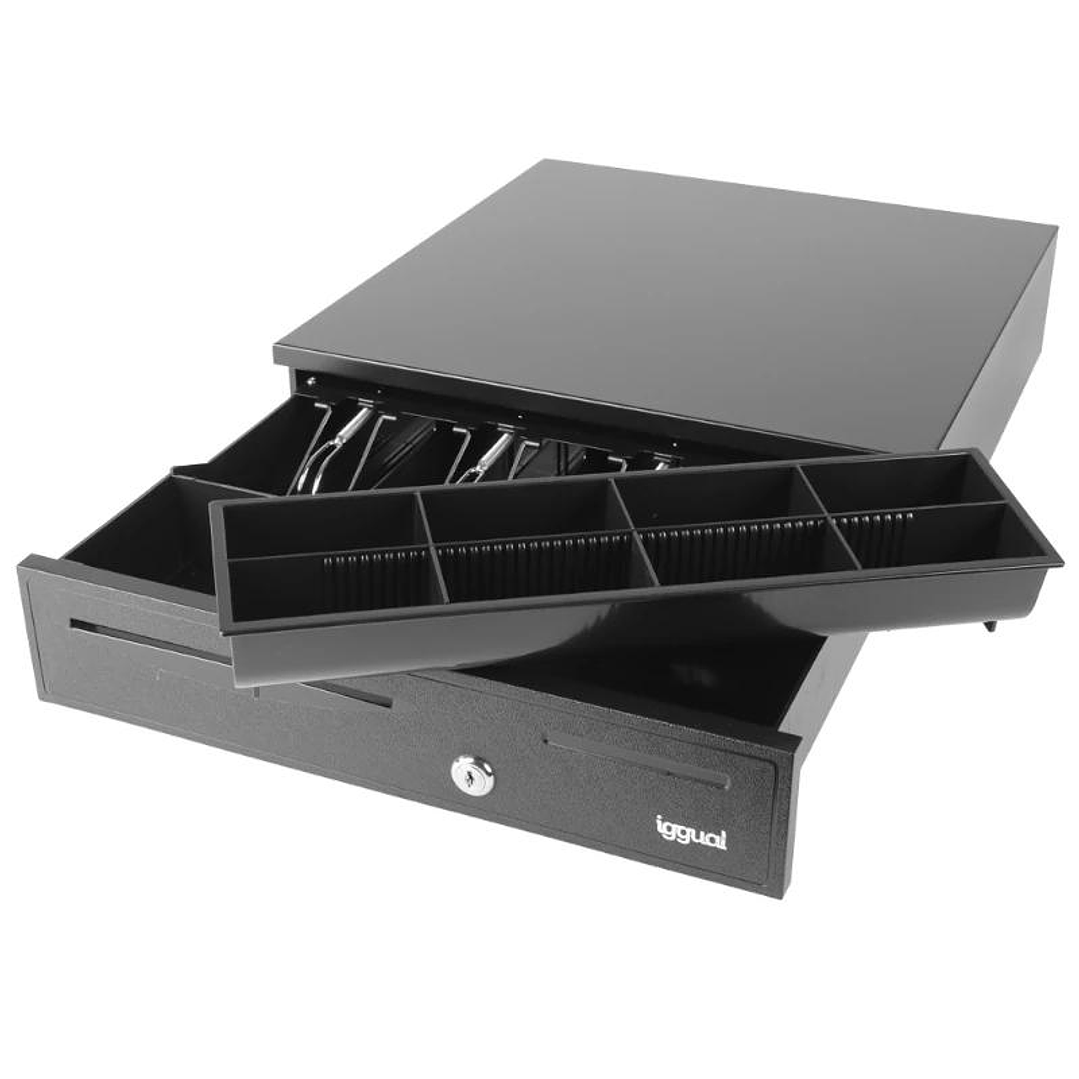 iggual Cajón portamonedas IRON-20 42cm 4+8 negro 3